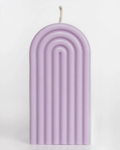 Arch Pillar Candles | Set Of 2 Purple
