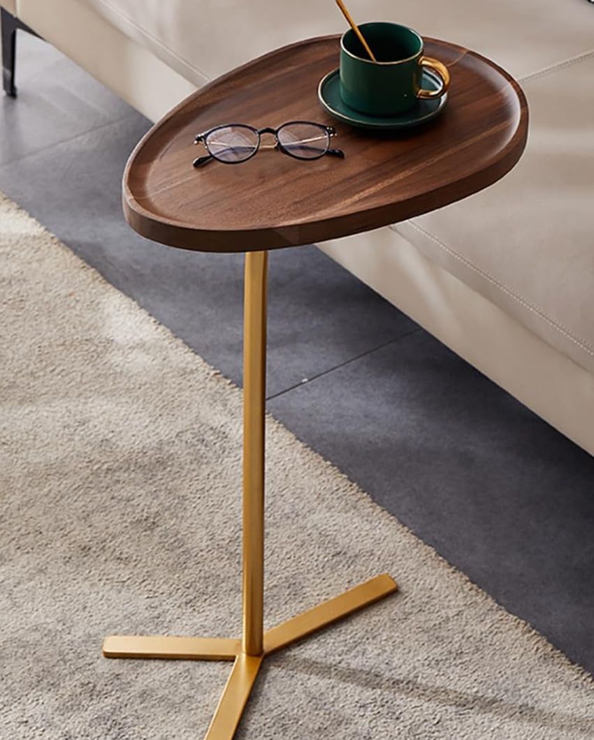 Warm Brown Elegance Seoul Drinks Table | Brown