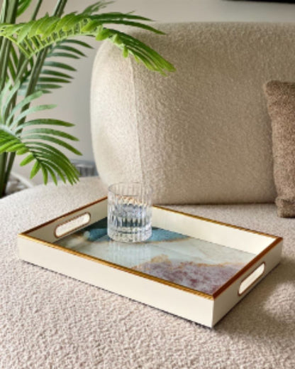 Sleek Tresor Metal Decorative Tray