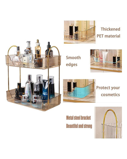 Two Tier Cosmetics Plastic Organiser