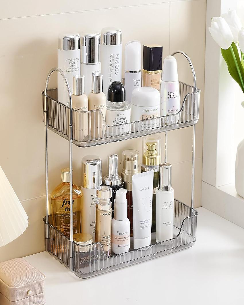 Two Tier Cosmetics Plastic Organiser