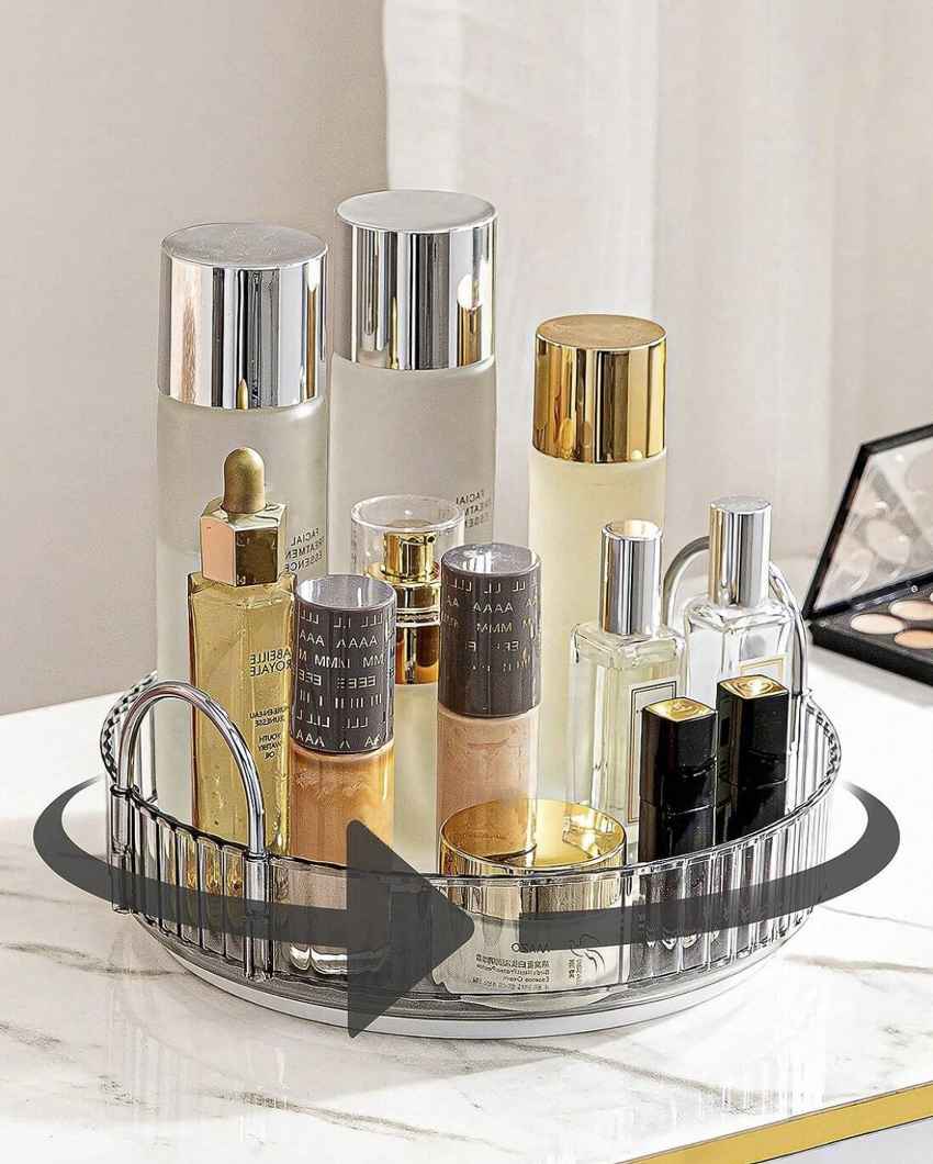 Rotating Makeup Plastic Organiser