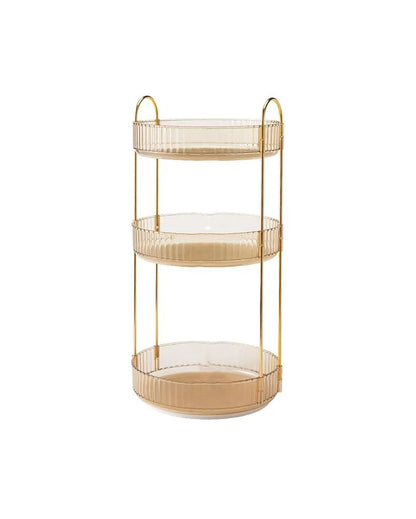 Three-Tier Rotating Makeup Organizer