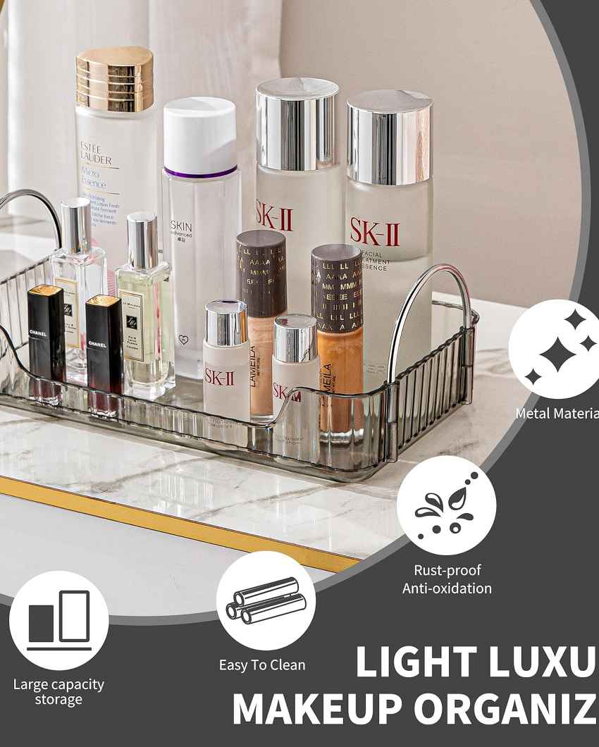 Countertop Cosmetics Storage Plastic Tray