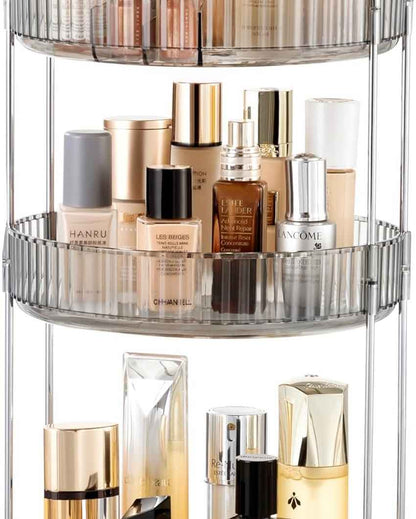 Three-Tier Rotating Makeup Organizer