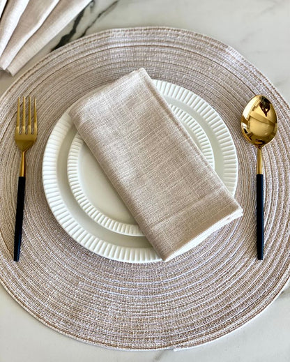 Table Napkins A Touch of Style | Beige | Set of 6