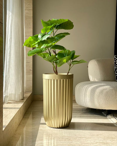 Grove Metallic Golden Decorative Planter