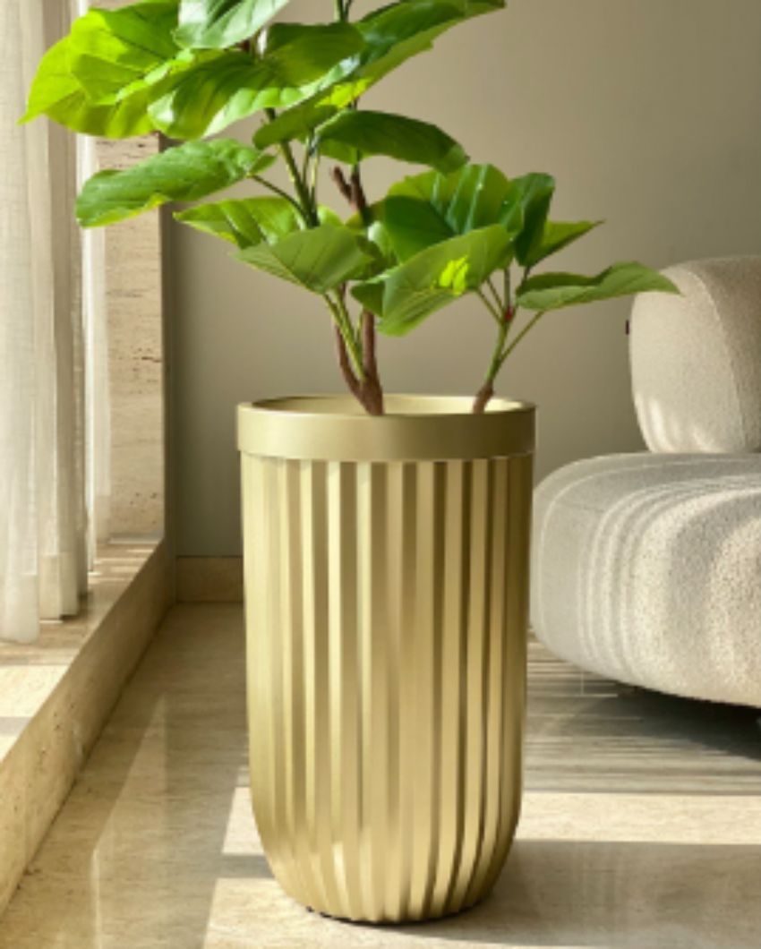 Grove Metallic Golden Decorative Planter