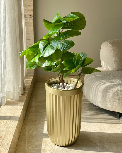 Grove Metallic Golden Decorative Planter