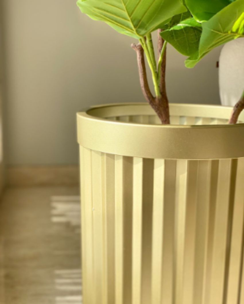 Grove Metallic Golden Decorative Planter