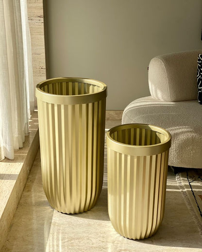 Grove Metallic Golden Decorative Planter