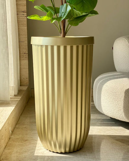 Grove Metallic Golden Decorative Planter