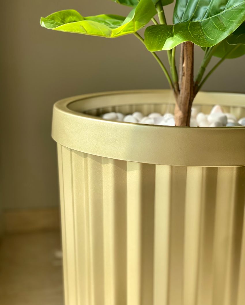 Grove Metallic Golden Decorative Planter