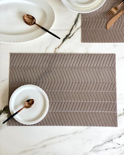 Luxury Wave Pattern Table Mats | Set of 6