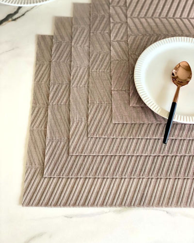 Luxury Wave Pattern Table Mats | Set of 6