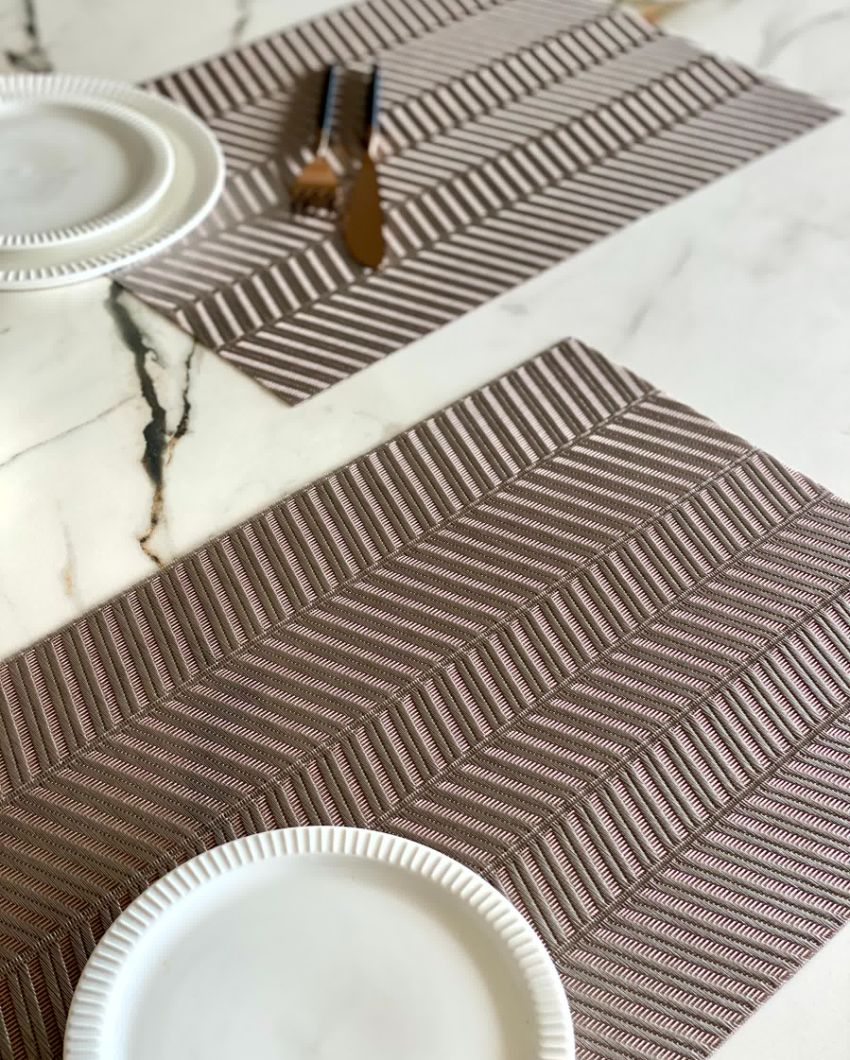 Luxury Wave Pattern Table Mats | Set of 6