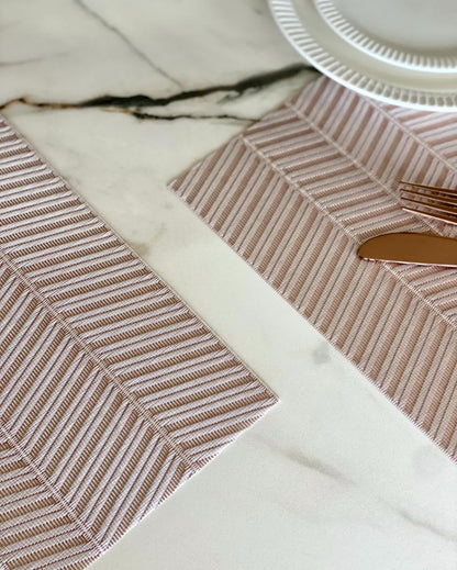 Chevron Wave Pattern Table Mats | Set of 6