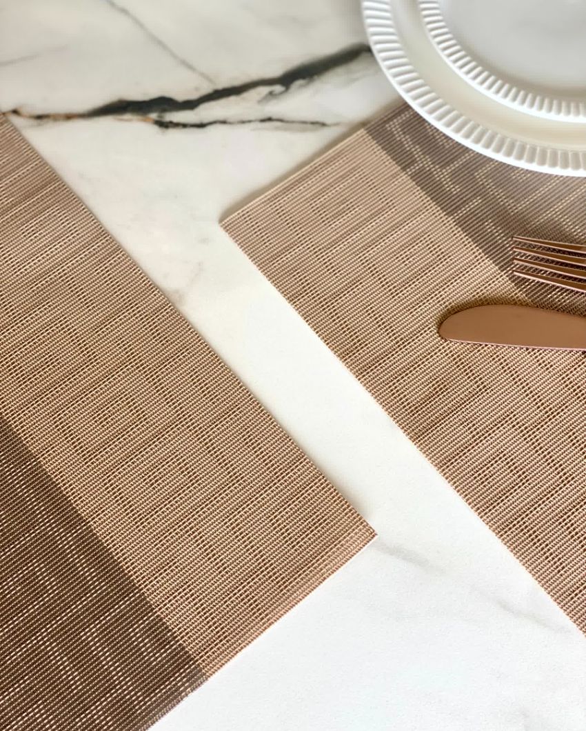 Greek Block Design Table Mats | Set of 6