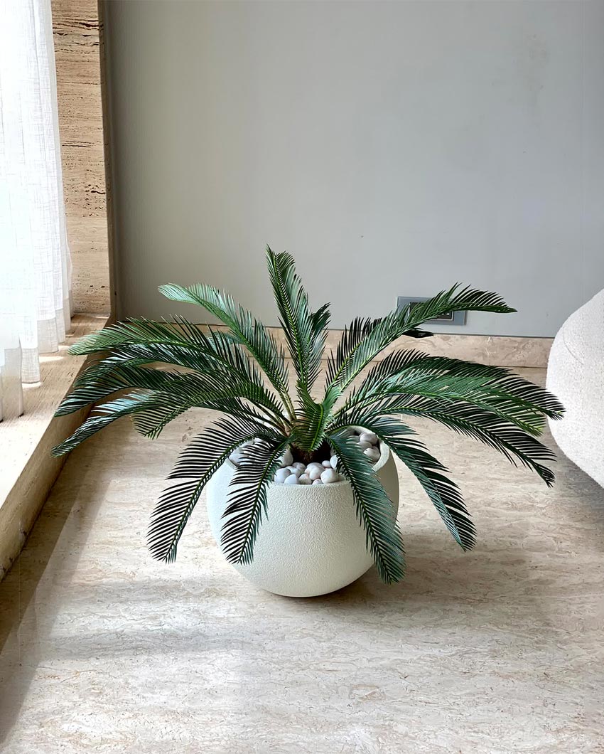 Petite Cycas Plant Artificial Short Plant Without Pot | Green | 3 Feet