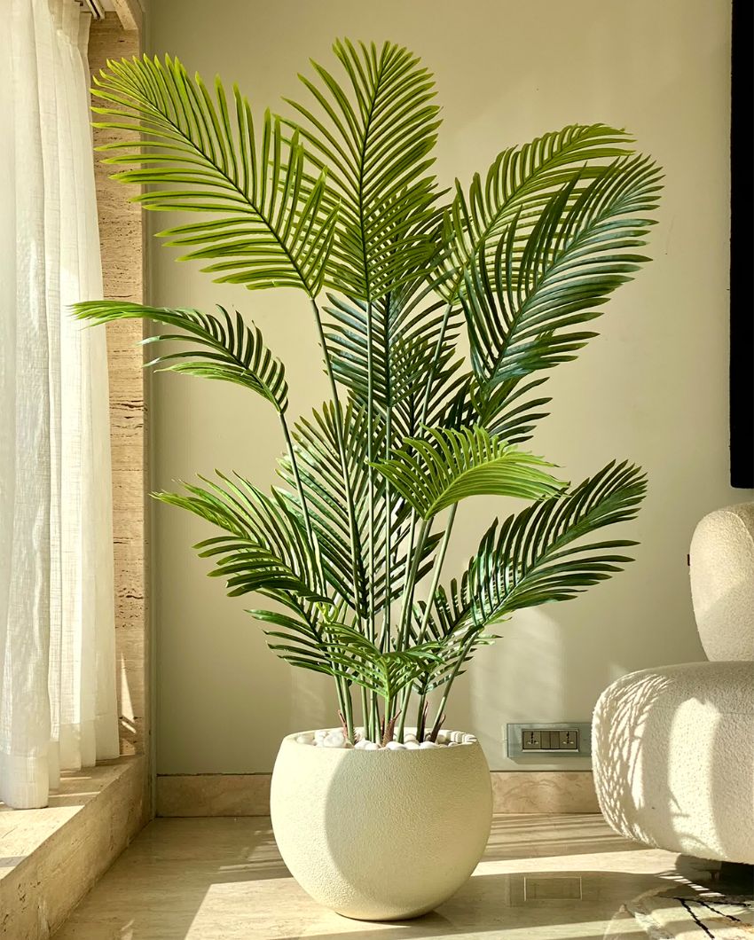 Allergy Friendly Decor with Artificial Palm Plant Without Pot | 5 feet