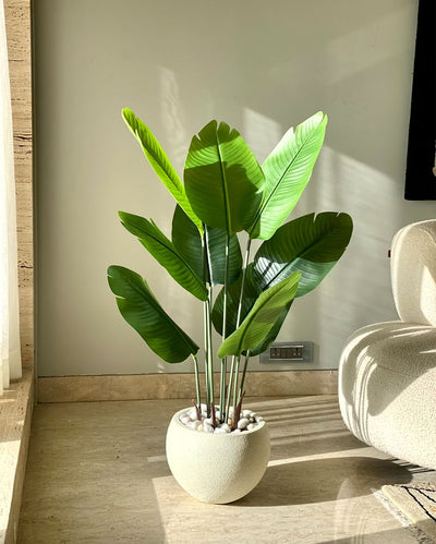 Decorating with Artificial Palm Plant Without Pot | Green | 4 Feet