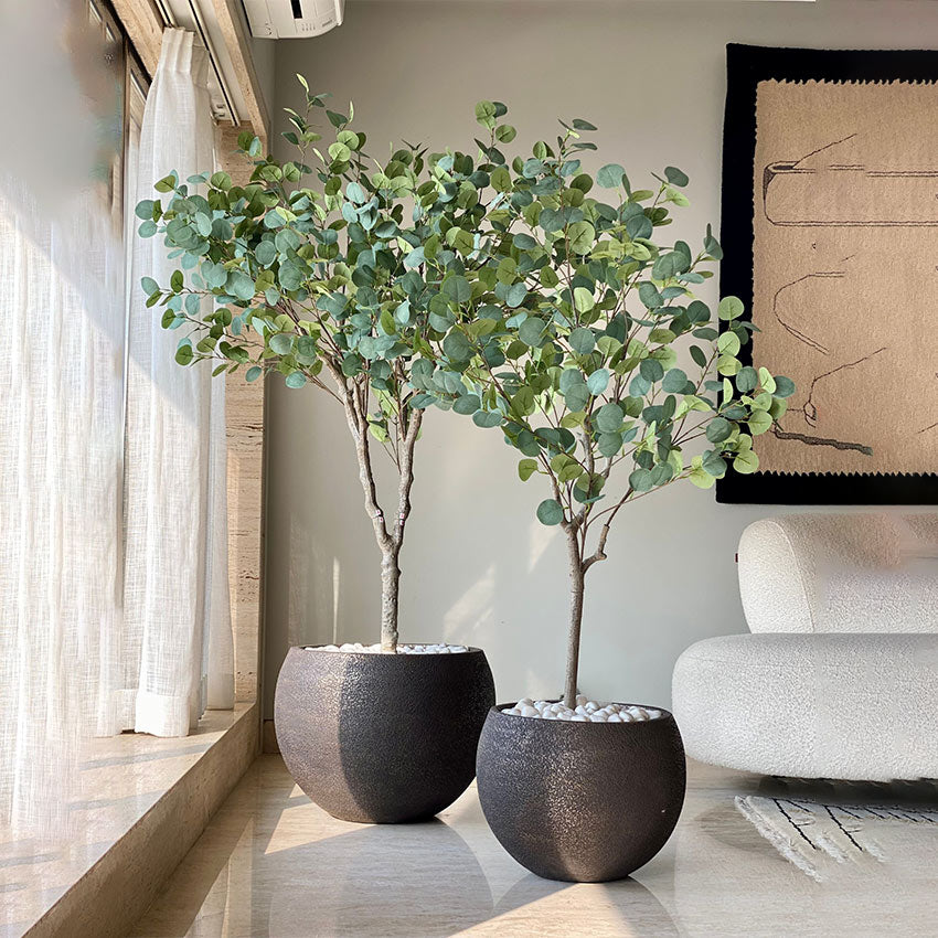 Artificial Green Bespoke Eucalyptus Plant Without Pot | 5 Feet