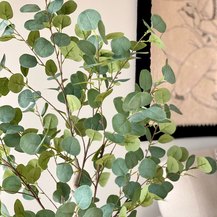 Artificial Green Bespoke Eucalyptus Plant Without Pot | 5 Feet