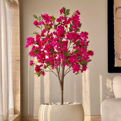 Elegant Design Artificial Pink Bougainvillea Plant Without Pot | 5 Feet