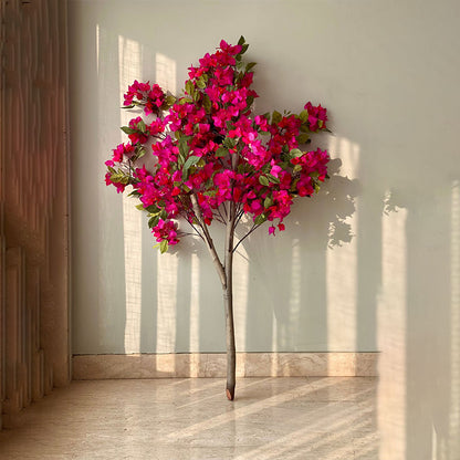 Elegant Design Artificial Pink Bougainvillea Plant Without Pot | 5 Feet