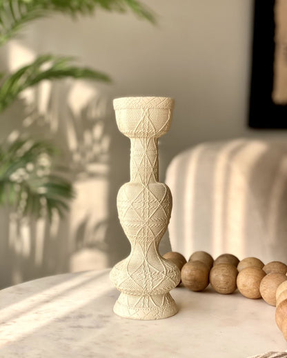 Baroque Polyresin Candle Stand