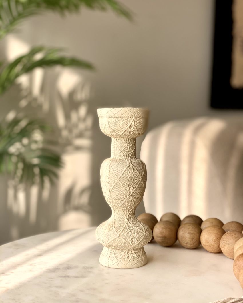 Baroque Polyresin Candle Stand