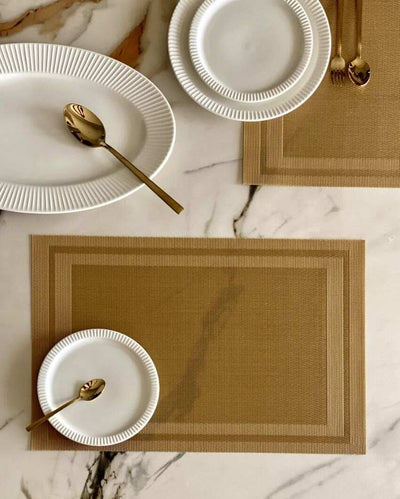 Timeless Pvc Table Mats | Set Of 6 | 18 x 12 inches