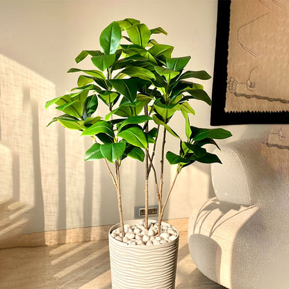 Artificial Green Shade Ethereal One Stem Without Pot | 4 Feet