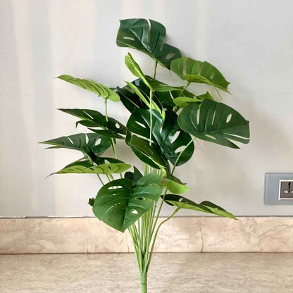 Artificial Green Shade Botanic Monstera Plant Without Pot | 2 Feet