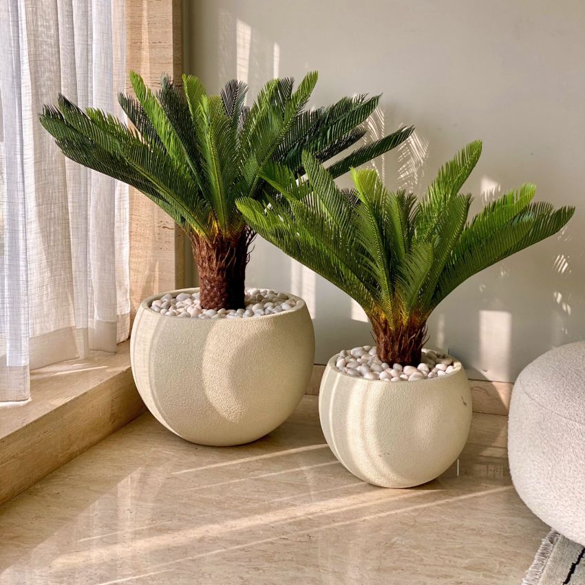 Artificial Green Shade Cycas Plant Without Pot