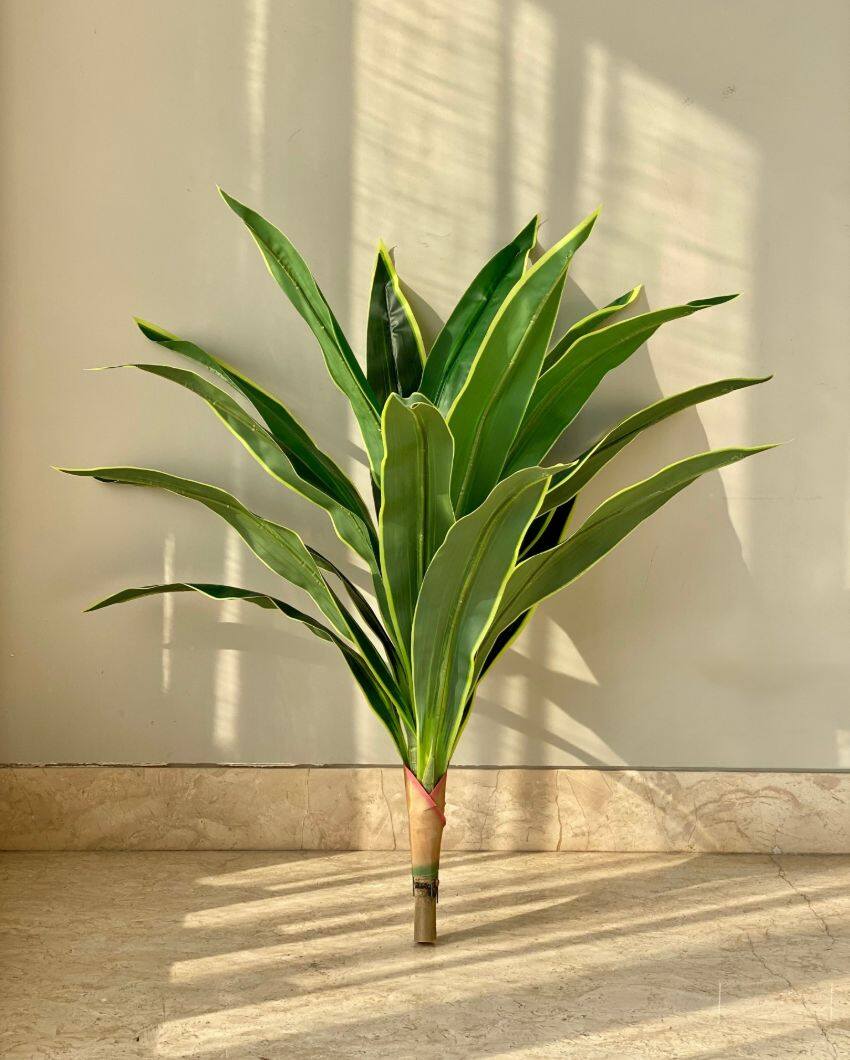 Artificial Variegated Dracaena Plant | Pot not included