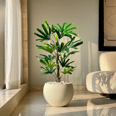 Lush Artificial Rhapis Palm Plant Without Pot | 4 Feet