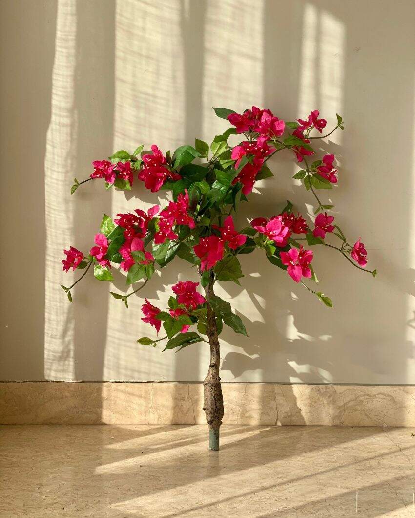 Artificial Cerise Bougainvillea Plant | 3 Feet | Pot not included