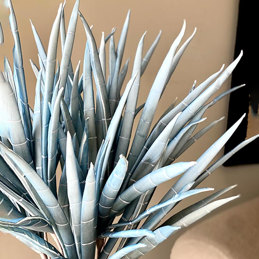 Serene Artificial Blue Ombre Bamboo Stalk Without Vase | 3.3 Feet