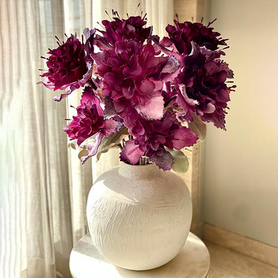 Vibrant Artificial Magenta Ombre Rose Bay Stem Without Vase | 3 Feet