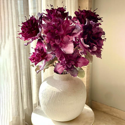 Vibrant Artificial Magenta Ombre Rose Bay Stem Without Vase | 3 Feet