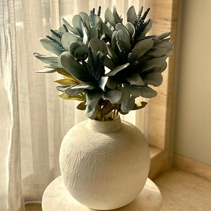 Serene Artificial Blue Lily Flower Stem Without Vase | 2.1 Feet