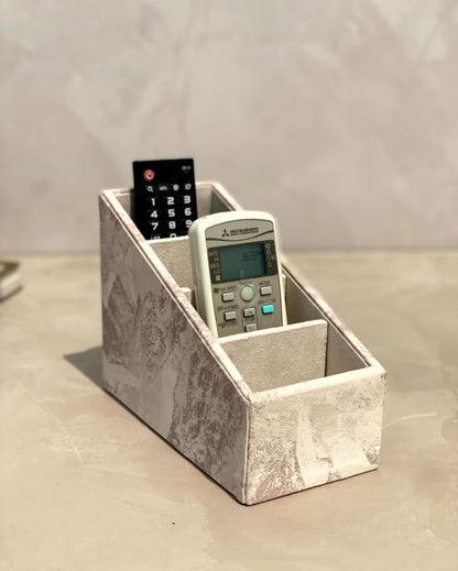 Organized Matte Coated Remote Holder 4 Slot Multi-Slot | 8 x 4 x 8 inches