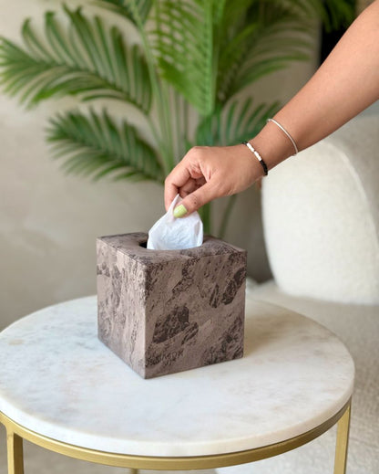 Modern Square Tissue Box Home Essential | 5 x 5 x 5 inches