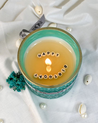 Ocean Breeze Scented Secret Message Crystal Jar Candle | 3 x 5 inches