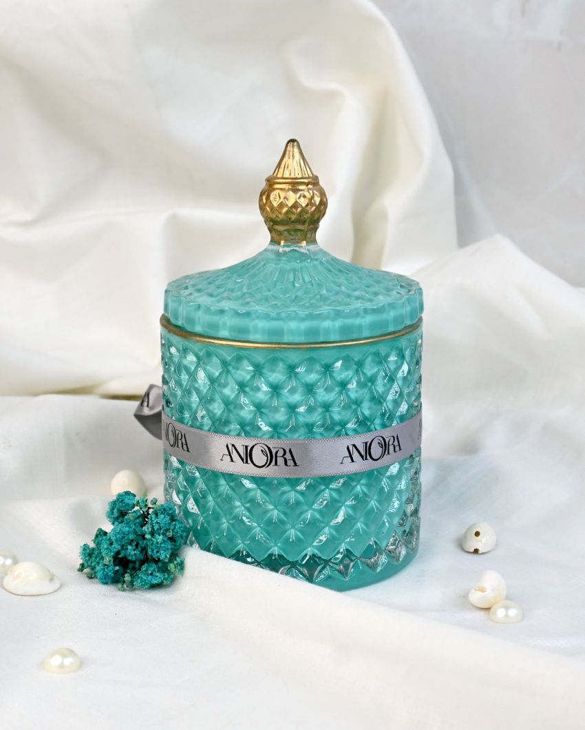 Ocean Breeze Scented Secret Message Crystal Jar Candle | 3 x 5 inches