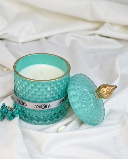 Ocean Breeze Scented Secret Message Crystal Jar Candle | 3 x 5 inches