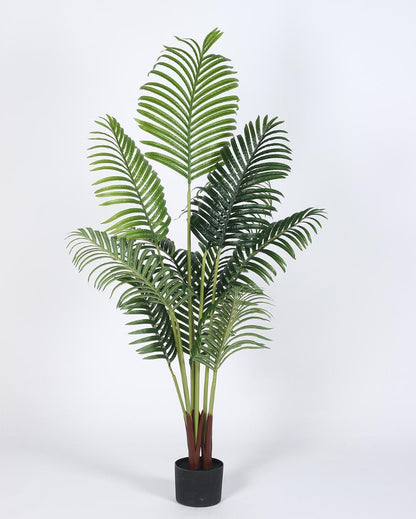 Palm Areca Real Touch Artificial Plant with Black Pot