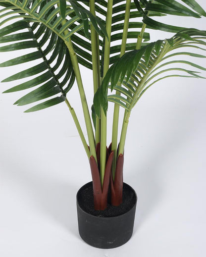 Palm Areca Real Touch Artificial Plant with Black Pot