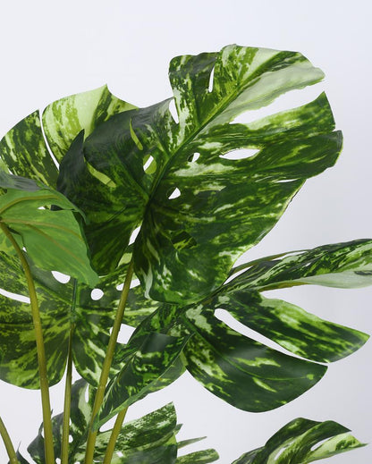 Monstera Real Touch Artificial Plant with Black Pot | 4 ft